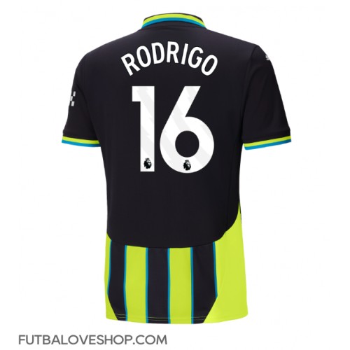 Dres Manchester City Rodri Hernandez #16 Preč 2024-25 Krátky Rukáv